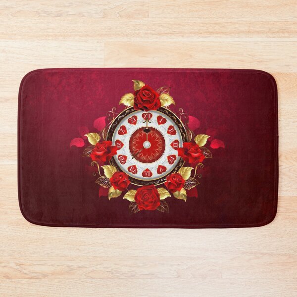 Item preview, Clock with Red Roses designed and sold by Blackmoon9.