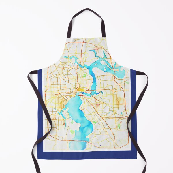 Artikelvorschau, Jacksonville Map Art Print in Aquarell entworfen und verkauft von randomorder.