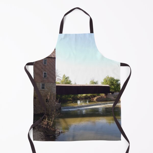 Item preview, 25-16-01 Bollinger Mill and Covered Bridge 140' 1858 designed and sold by gotucoveredart.