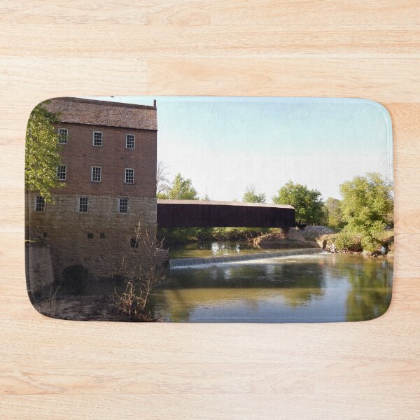 Item preview, 25-16-01 Bollinger Mill and Covered Bridge 140' 1858 designed and sold by gotucoveredart.