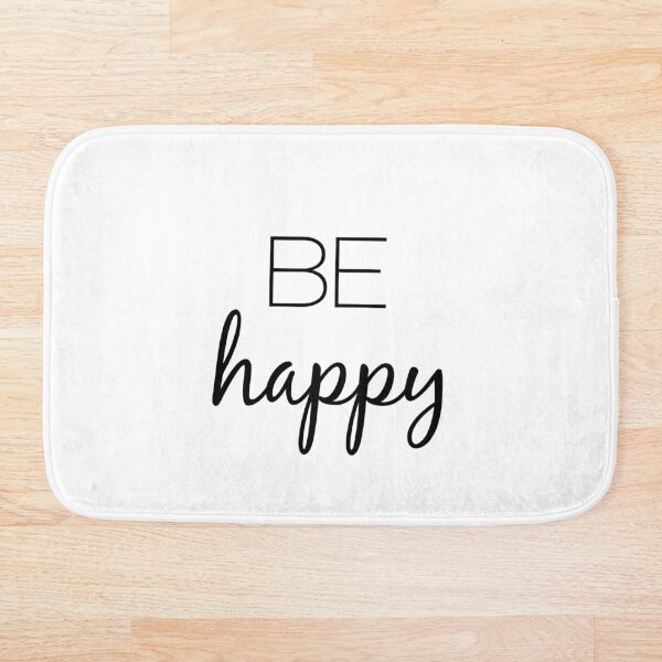 Be Happy Bath Mat