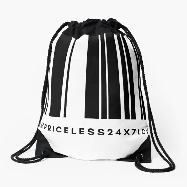 I am Priceless 24x7 Love Drawstring Bag