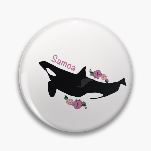 Item preview, Samoa the killer whale flower art designed and sold by Animaldesigns24.