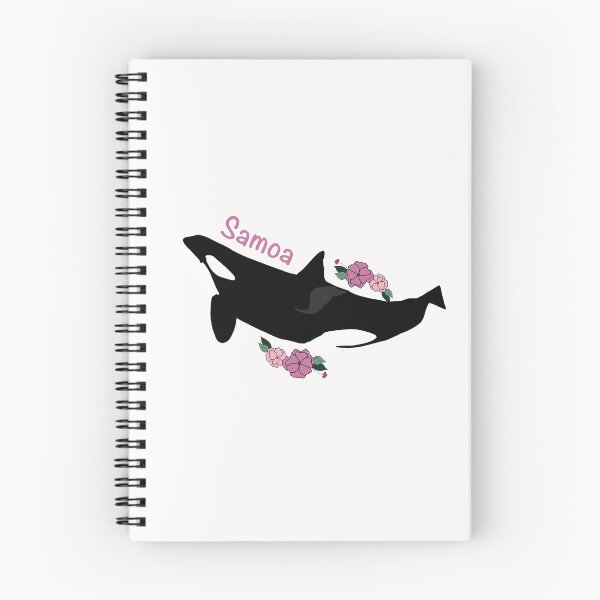Item preview, Samoa the killer whale flower art designed and sold by Animaldesigns24.