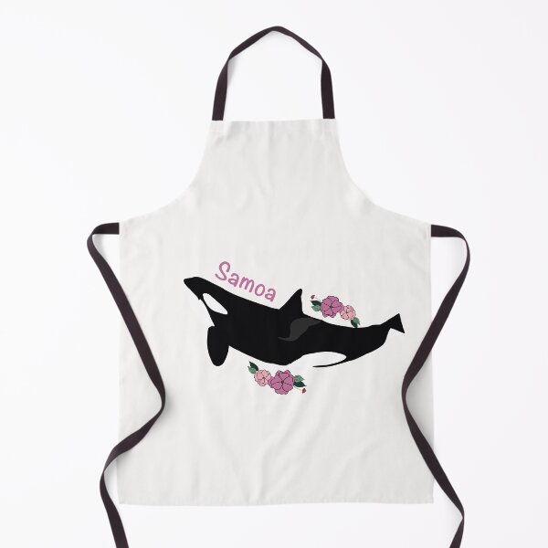 Item preview, Samoa the killer whale flower art designed and sold by Animaldesigns24.