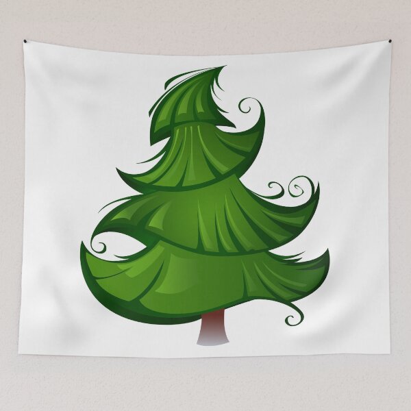 Item preview, Artistic Green Christmas Tree designed and sold by Blackmoon9.