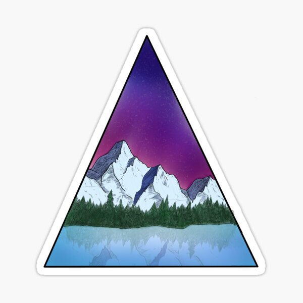 Mountain Scenery Art Sticker