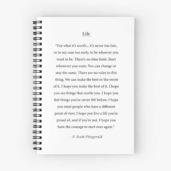 Item preview, Life quote,  F. Scott Fitzgerald quote designed and sold by corbrand.