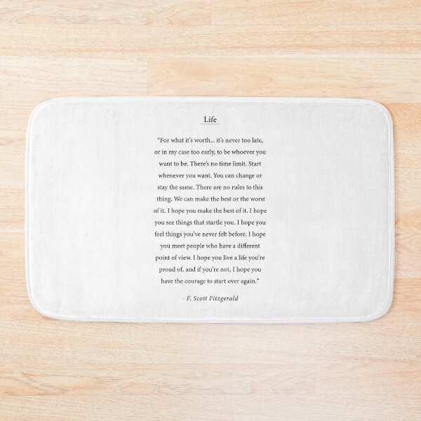 Item preview, Life quote,  F. Scott Fitzgerald quote designed and sold by corbrand.