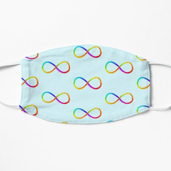 Plain Rainbow Neurodiversity Infinity Symbol Mask