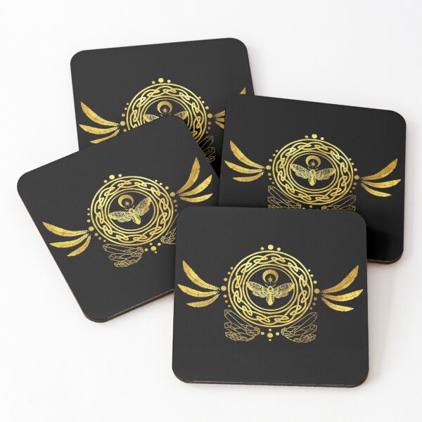 DeathMoth Coasters (Set of 4)