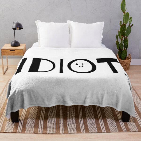 Item preview, Idiot. - Black And White designed and sold by Flip & Flop.