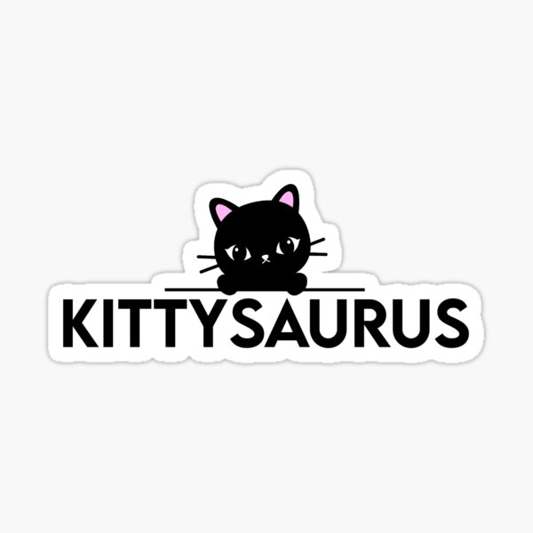 Kittisaurus Sticker for Sale by shyphex