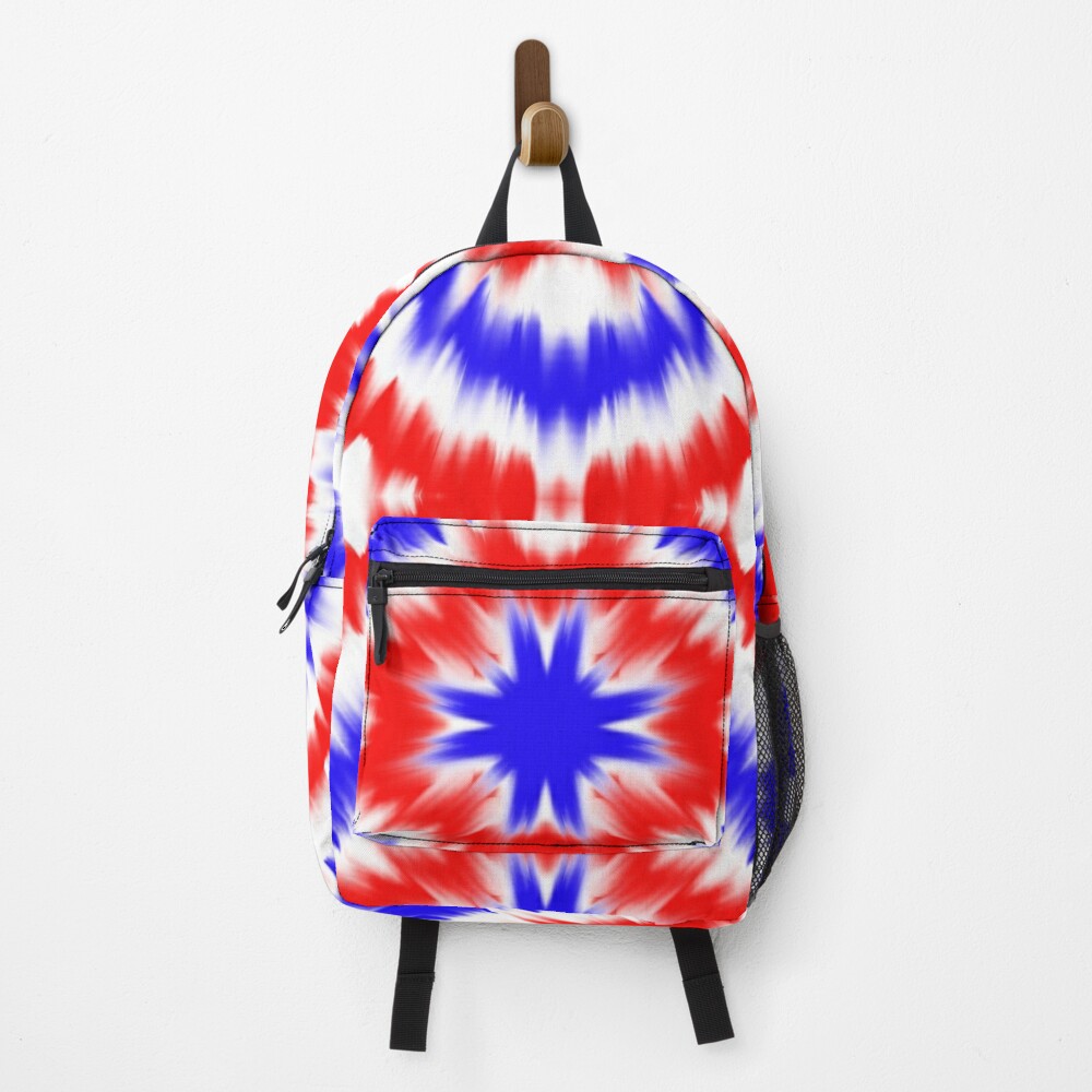 Discover Blue And Red Backpack