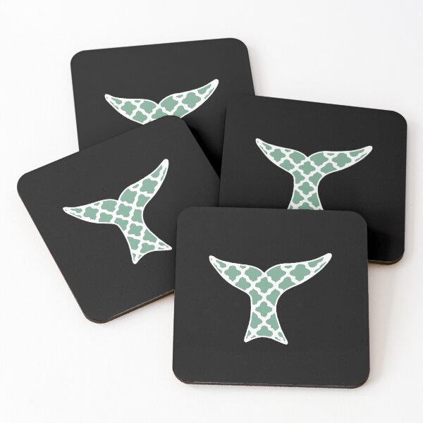 Item preview, Whale tail artistic design (Mint) designed and sold by Animaldesigns24.