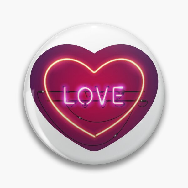 Item preview, Pink Love in the Heart Neon Sign designed and sold by Voysla.