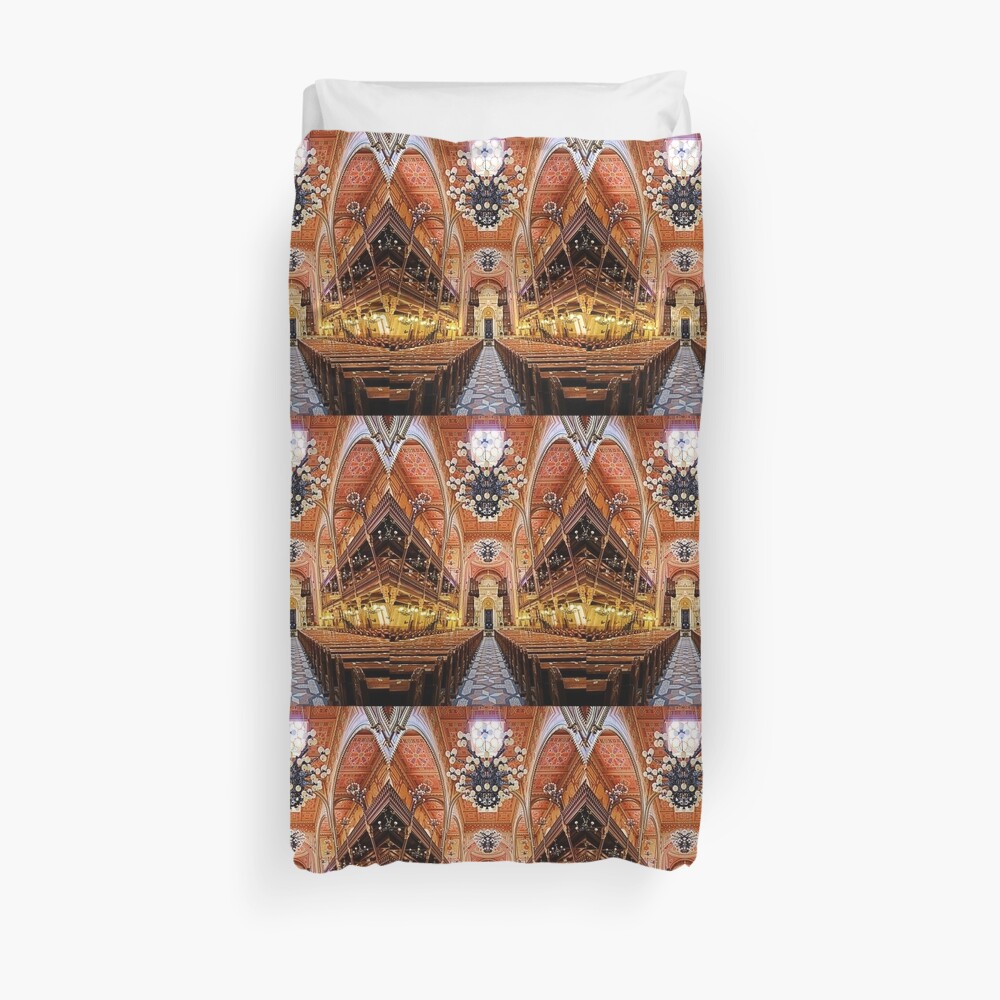 Budapest Synagogue Duvet Cover