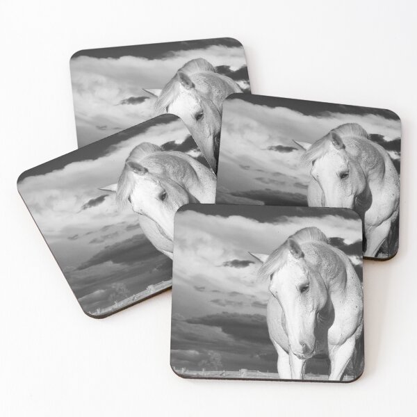 Item preview, Silver horse, silver clouds  designed and sold by Penny Kittel.