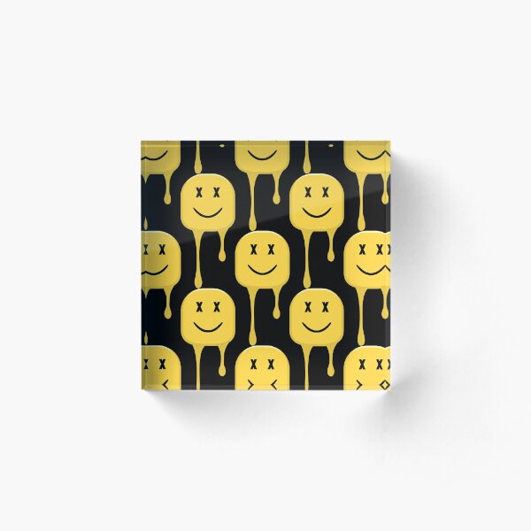 Roblox Noob Acrylic Blocks Redbubble - roblox oof acrylic block