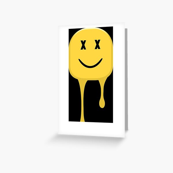 Roblox Noob Greeting Cards Redbubble - roblox noob meme greeting card by raynana redbubble
