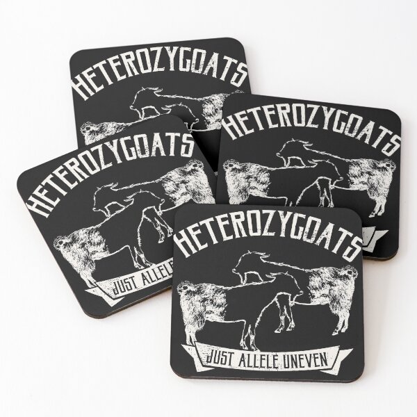 Item preview, Funny Genetics gift | Heterozygoats Just Allele Uneven desig print designed and sold by Lisbob.