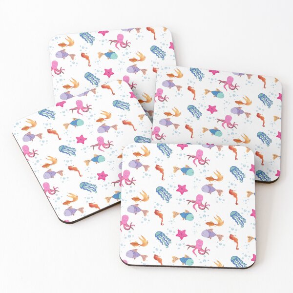 Item preview, Cool Patterns designe of diferente types of ocean animals, like fish, octopus, Seahorse and jellyfish designed and sold by Gianvivi.