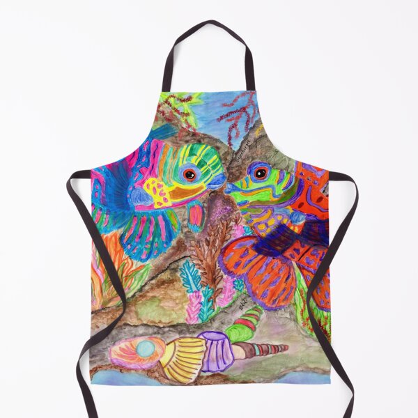 Item preview, Cute Mandarin fishes in love illustration designed and sold by Geebizart.