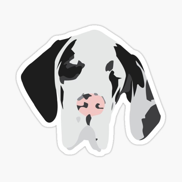 Cute Great Dane Dog Sticker