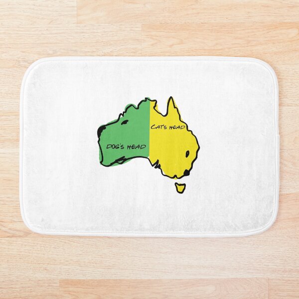 Item preview, Aussie Map- Dogs head and cats head designed and sold by Amit D.