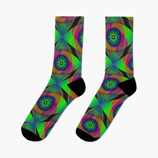 Item preview, Textile pattern - repeating vesica piscis designed and sold by imaginachine.