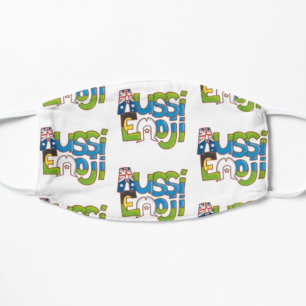 AussiEmoji Australia Flat Mask