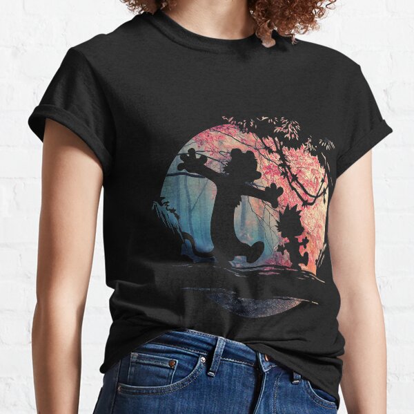 Calvin and Hobbes Galaxy Classic T-Shirt