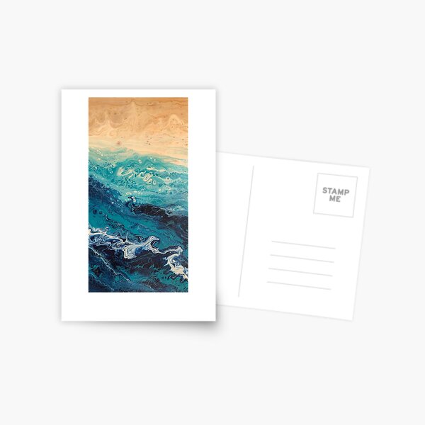 Fluid Acrylic III Postcard