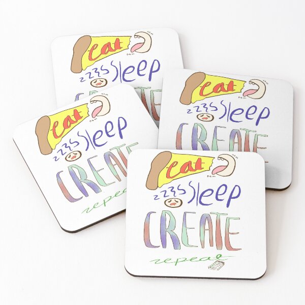 Item preview, EAT, SLEEP, CREATE, repeat designed and sold by wiywacc.
