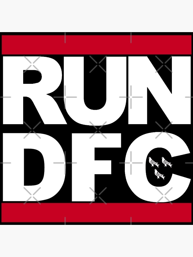 "Dundalk Football Club 'In Black And White' - Run DFC" Sticker For Sale ...