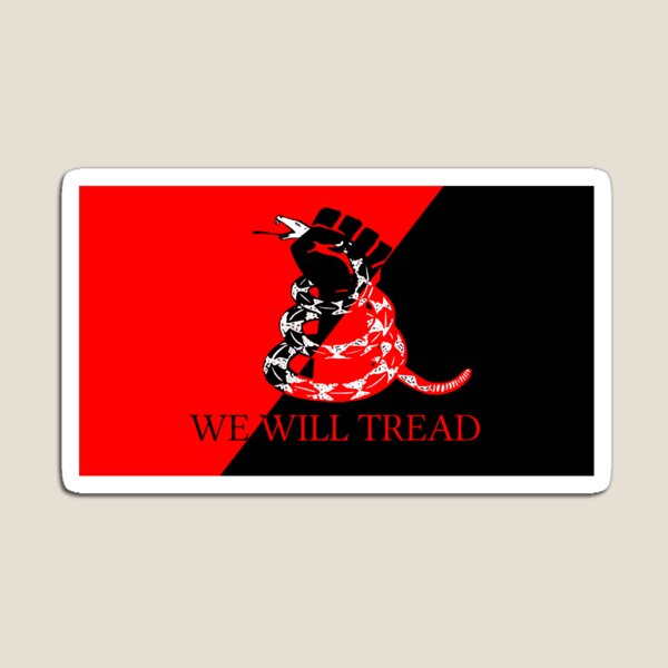 Vista previa del artículo con la obra «Nosotros pisaremos - ANTIFA», diseñado y vendido por shitpostanon.