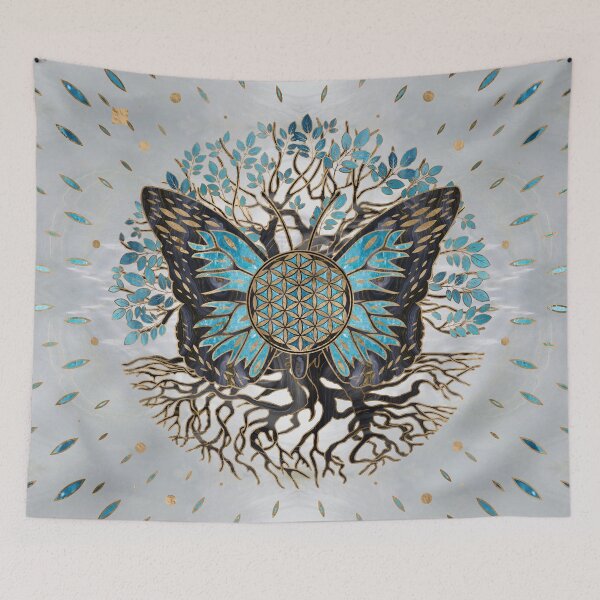 Item preview, Flower of Life - Tree of life - Butterfly designed and sold by k9printart.