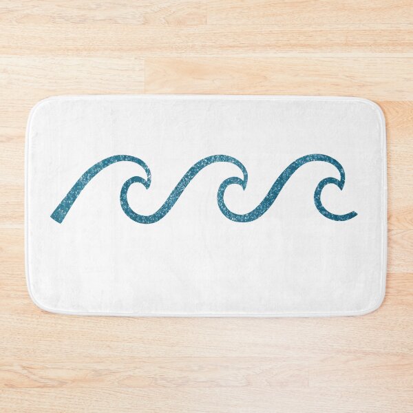 Item preview, Blue Glitter Waves designed and sold by zeynepbiy.