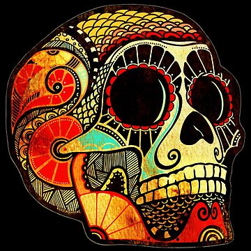 Artwork thumbnail, Grunge Skull by KerstinSchoene