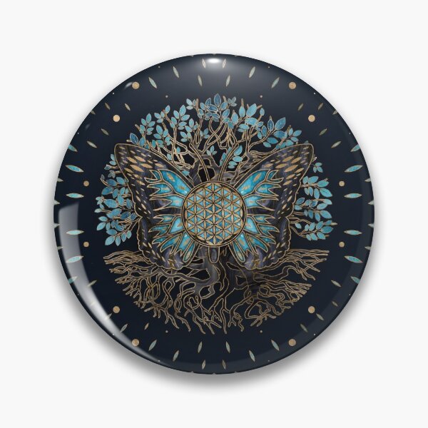 Item preview, Flower of Life - Tree of life - Butterfly designed and sold by k9printart.