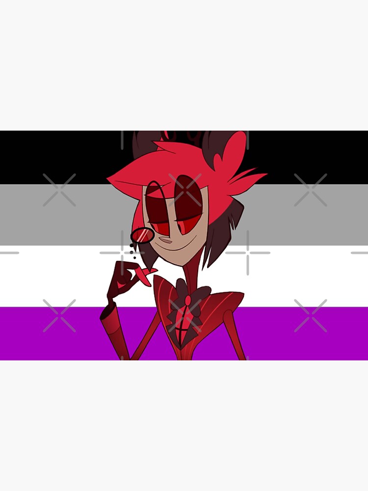 Alastor Hazbin Hotel Asexual Sticker For Sale By Taigamii Redbubble