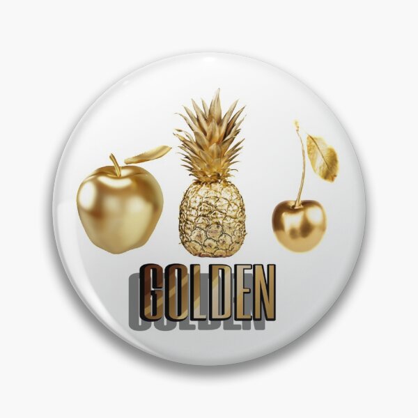 Item preview, Golden fruits - apple, pineapple and cherry designed and sold by KrasimiraKO.