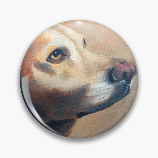 Item preview, Scrumpy Golden Labrador Dog Portrait designed and sold by singer-painter.