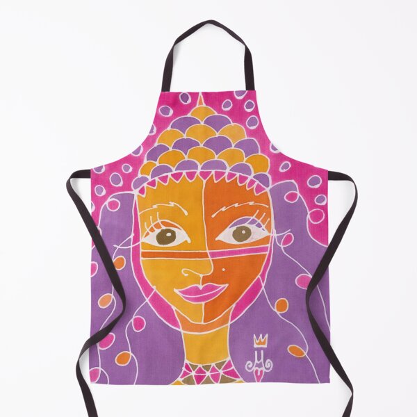 Pink princess with headdress Apron