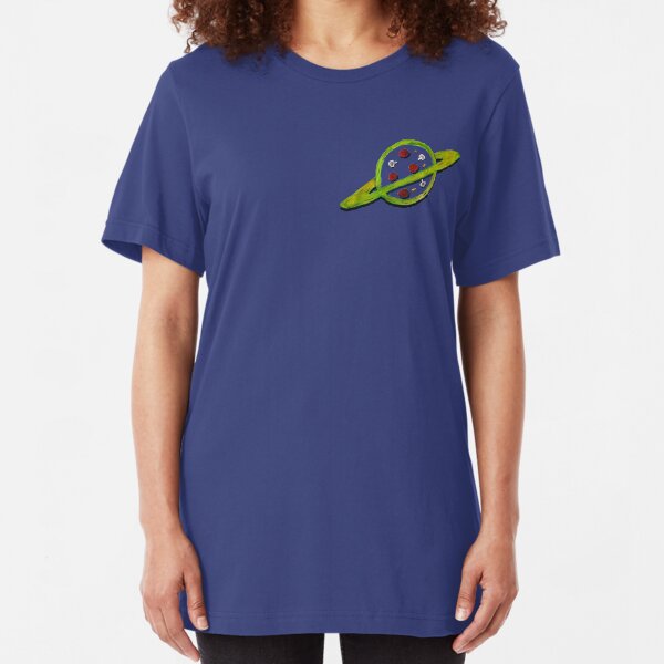 Pizza Planet Alien logo Slim Fit T-Shirt