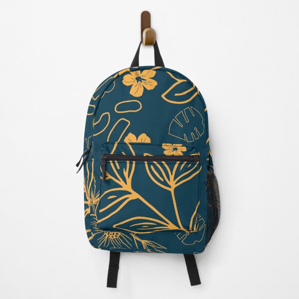 Item preview, Sherpa Blue and Orange Floral Line Art designed and sold by Shop-Corsix.