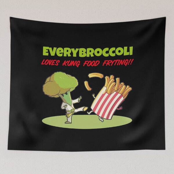 Item preview, Everybroccoli Loves Kung Food Fryting designed and sold by AndApArt.