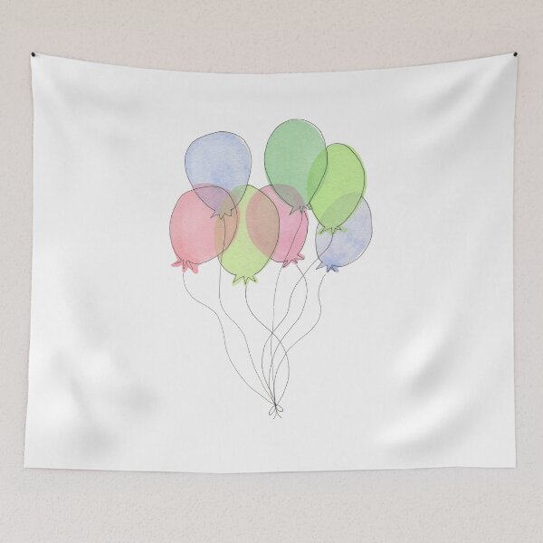 Item preview, Carnival Balloons Bouquet designed and sold by SageMageeArt.