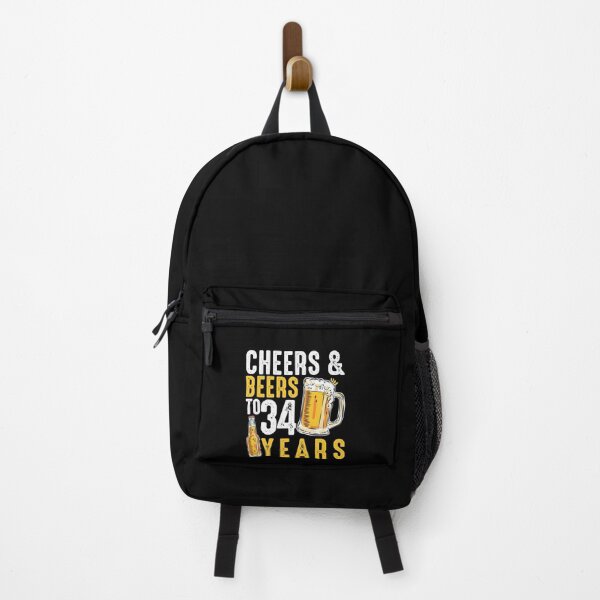 Item preview, 34th Birthday Gifts Drinking Shirt for Men or Women - Cheers and Beers designed and sold by Orange Pieces.