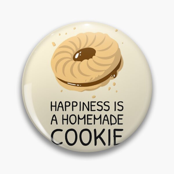 Item preview, Happiness is a Homemade Cookie Chocolate Cream Biscuit designed and sold by Telle Garcia.